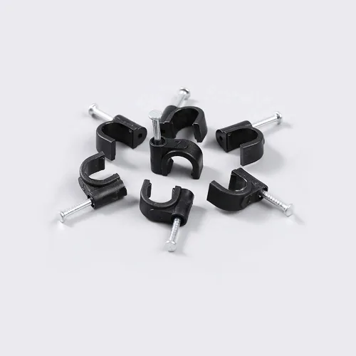Miniatura 4 de TENINYU Paquete de 200 clips de cable para cables Ethernet para cable de 0.276 in para cable RG6 Cat6, color negro