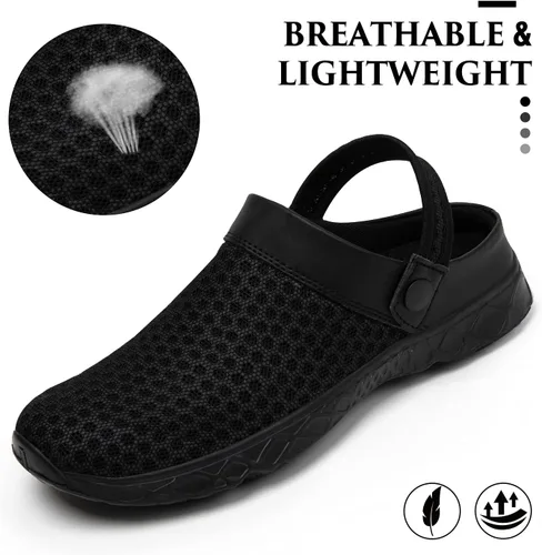 Miniatura 2 de SAGUARO - Zapatos de jardín de secado rápido para hombre y mujer, ligeros y transpirables. Zuecos de jardinería, sandalias de agua y malla