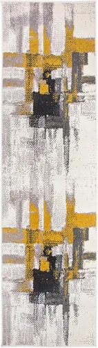 Miniatura 10 de Rugshop Alfombra Corredor Abstracta Contemporánea Negra — No Desprende Pelusa para Pasillo, Entrada y Cocina 2' x 7