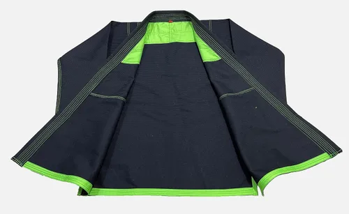 Miniatura 4 de Bjj Gi Jiu Jitsu Con Puntada Verde Bjj Gi Jiu Jitsu Kimonos Gi 100% Algodón Perl Tejido 450GSM