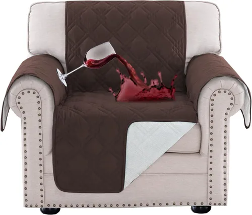 Miniatura 38 de Turquoize Funda 100% Impermeable para Sillón de Ala Fundas para Sillón de Ala con Brazos Protector de Silla Sofá Protector Triple Antideslizante