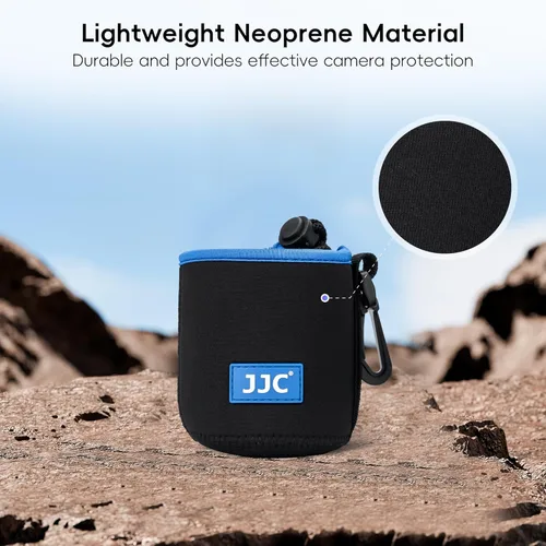Miniatura 4 de JJC Funda de neopreno con cordón para lente de cámara, bolsa protectora para lentes sin espejo de hasta 3.3 x 5.1 (D X H) para Canon RF 3.346 in