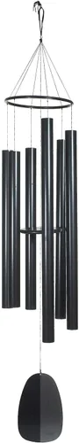 Miniatura 14 de Woodstock Chimes Signature Collection, Campanas del Paraíso, Plata Antigua 32", Campanillas de Viento de Diseños Decorativos para Exteriores, Patio