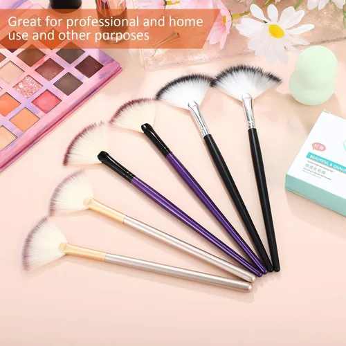 Miniatura 7 de 9 Piezas de Pinceles para Mascarilla Facial en Abanico, Pinceles Aplicadores Faciales Suaves, Herramientas para Peeling Glicólico y Maquillaje
