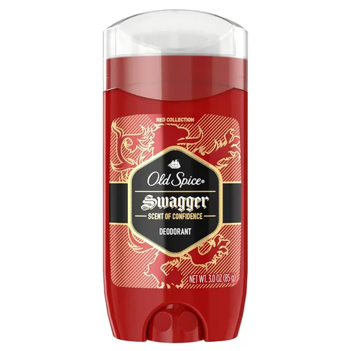 Old Spice Swagger - Desodorante sin aluminio para hombre, fragancia a lima y cedro, Red Collection, 3 oz (paquete de 3)