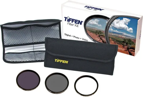 Tiffen Kit de filtro digital Essentials para 2.283 in (protector UV + polarizador circular + densidad neutra 0.6)