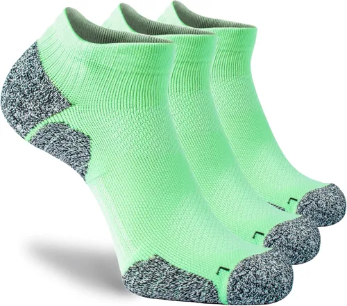 Miniatura 19 de CWVLC - Calcetines deportivos, hasta el tobillo, de compresión, acolchados, unisex, paquete variado