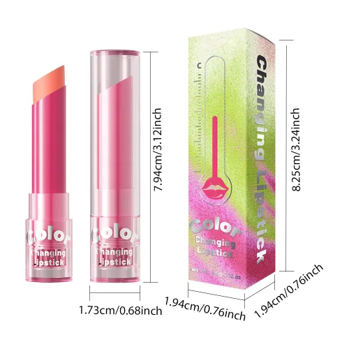 Miniatura 6 de BINGBRUSH PH Mood Peach - Juego de pintalabios que cambian de color, bálsamo labial y brillo de larga duración (03# Coral Kiss, 1 unidad