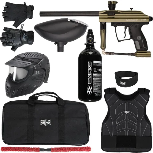Miniatura 2 de Action Village Kingman Spyder Xtra Level 2 Kit de pistola de paintball Púrpura brillante