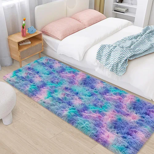 Miniatura 106 de Alfombras de pasillo beige de 2 x 6 pies para dormitorio, sala de estar, alfombra de felpa suave y esponjosa, alfombra de pasillo para pasillos