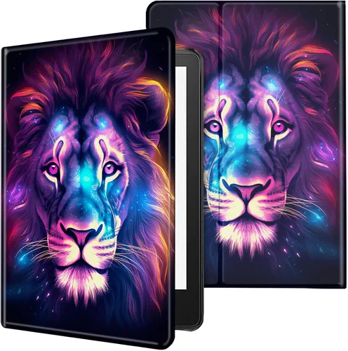 Miniatura 30 de Funda para tablet Kindle Fire 7 2019/2017 lanzamiento 9ª/7ª generación 7 pulgadas, ligera, protectora de piel sintética, cubierta inteligente