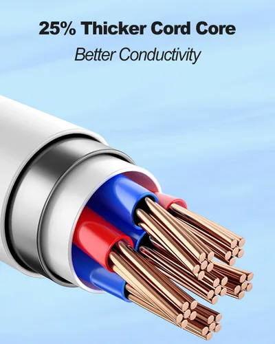 Miniatura 3 de [Certificado MFi de Apple] Cable USB A a Lightning corto de 3.3 pies, cable USB Carplay para automóvil, cable de carga Lightning compatible