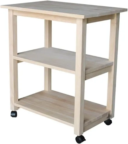Miniatura 9 de International Concepts - Carrito mediano para microondas, color roble MEDIUM OAK