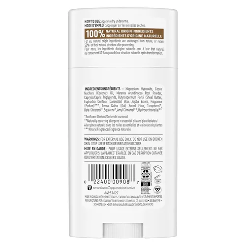 Miniatura 2 de Schmidt's Desodorante vegano sin aluminio con vainilla y leche de avena con protección contra olores las 24 horas, para mujeres y hombres