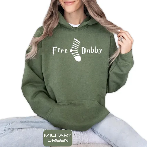Miniatura 4 de Camisetas de Dobby gratis, regalo divertido para mujeres y hombres, calcetines gratis, camiseta gráfica, ropa casual de manga para verano, regalos