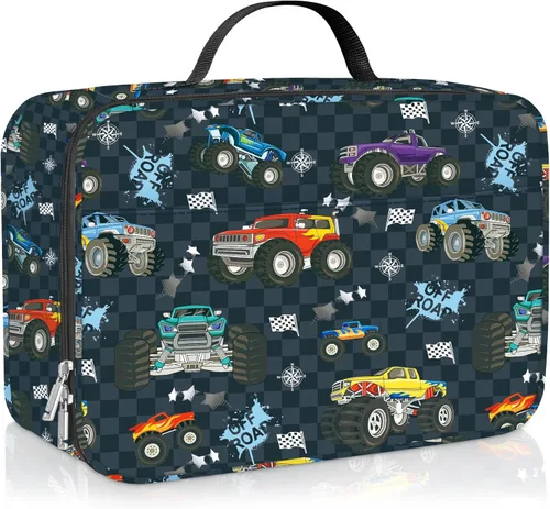 Miniatura 18 de Bolsa de almuerzo térmica aislada para niños Clastyle Sport Ball, grande, azul, con enfriador térmico, para niños, para picnic, escuela, canasta