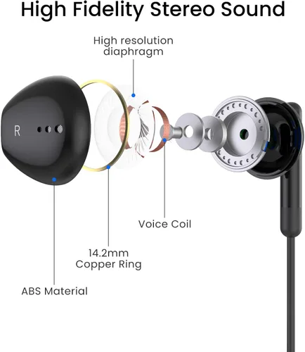 Miniatura 5 de Auriculares USB C para iPhone 17 16 15 Pro Max Plus iPad Pro USB C Auriculares con micrófono Control de volumen USBC auriculares con cable USB tipo