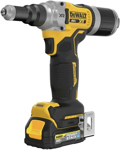 Miniatura 3 de DEWALT Herramienta de remache inalámbrica MAX XR de 20 V, 1/4 de pulgada, batería y cargador incluidos (DCF414GE2)