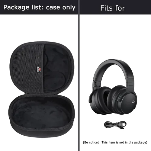 Miniatura 7 de FBLFOBELI Funda rígida de almacenamiento de auriculares para Silensys E7 / PurelySound E7 / MOVSSOU E7 / COWIN E7 / Tapela E7 / Audonia E7
