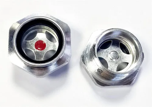 Miniatura 4 de Vista de compresor de aire, 1 pulgada, NPT macho aleación de aluminio hexagonal, aceite para ventana, medidor de nivel de líquido para compresor
