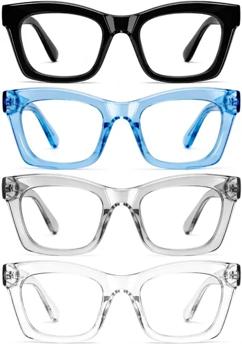 Miniatura 11 de CCVOO Lentes de lectura elegantes para mujer, anteojos elegantes, lectores de luz azul, tramposos