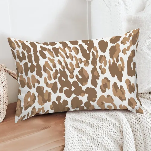 Miniatura 5 de ArogGeld Funda de almohada para sofá, guepardo y leopardo, estampado de leopardo, funda de cojín decorativa de granja para sala de estar