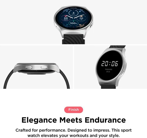 Miniatura 4 de Motorola Moto Watch 120 - Reloj inteligente Bluetooth de alta calidad con pantalla AMOLED, batería de 10 días, seguimiento de frecuencia cardíaca