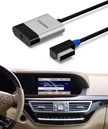 Adaptador de audio Bluetooth para Mercedes-Benz 2008-2012 con puerto AMI, transmisor Bluetooth con sonido aptX-HD y cable AMI