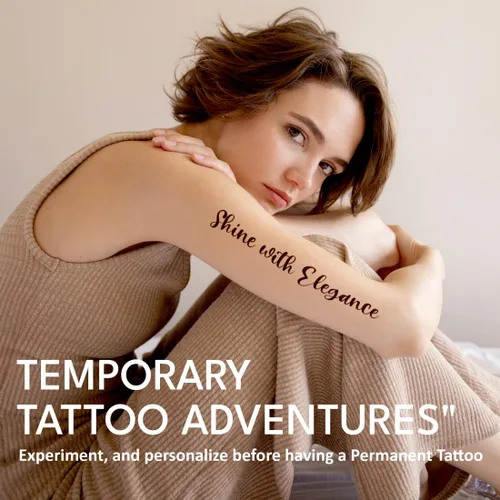 Miniatura 2 de Tatuajes temporales realistas personalizados, diseños de texto con nombre personalizado, crea tus propios tatuajes falsos para adultos, hombres
