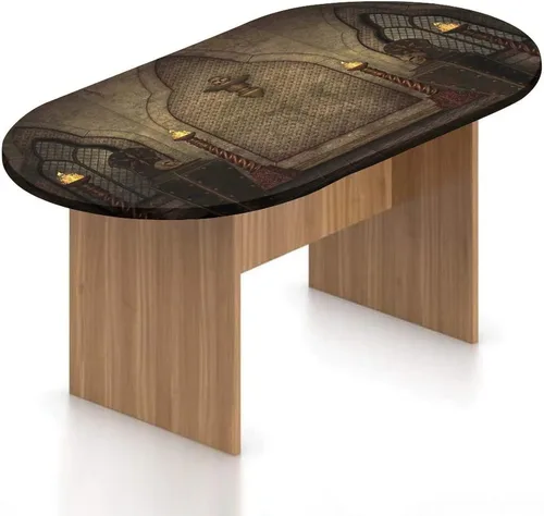 Miniatura 15 de XISUNYA Mantel ovalado ajustable de poliéster elástico con mandala dorada, mantel redondo vintage con estampado de loto, se adapta a mesas ovaladas