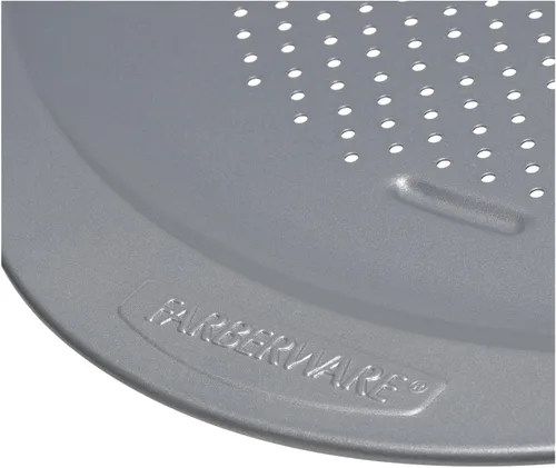 Miniatura 2 de Farberware Molde antiadherente aislado para hornear pizza redondo de 15.5 pulgadas, gris claro