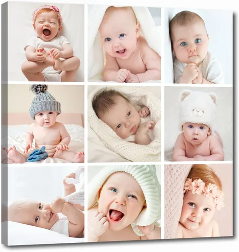 Miniatura 17 de LZIMU Regalos personalizados para el Día del Padre, lienzo impreso con tus fotos, lienzo personalizado para pared, regalos únicos de cumpleaños