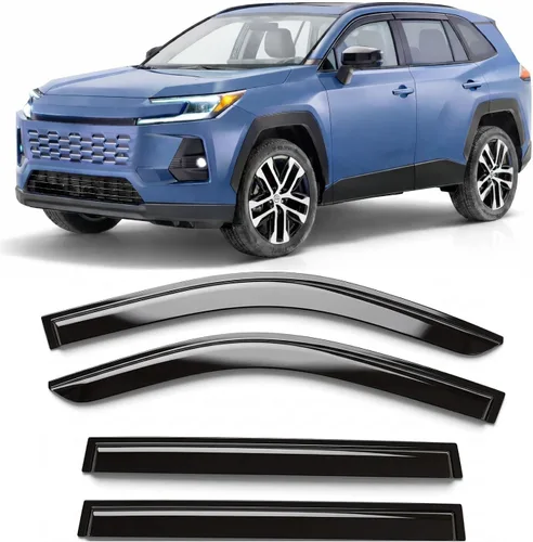Miniatura 23 de Protectores de lluvia adhesivos 2017-2022 para Honda CR-V Viseras deflectoras de ventana lateral LX EX EX-L Touring 3D onduladas estilo JDM CRV