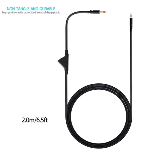 Miniatura 2 de Cable de repuesto para cable de control de volumen en línea Astro A10 A40, cable de audio para juegos compatible con auriculares Astro A10 A40