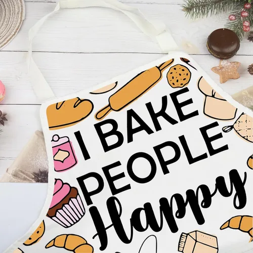 Miniatura 6 de G2TUP Regalo para hornear I Bake People Happy Delantal con bolsillos Cocina Pastelería Chef Regalo Amante Regalo para Panadero