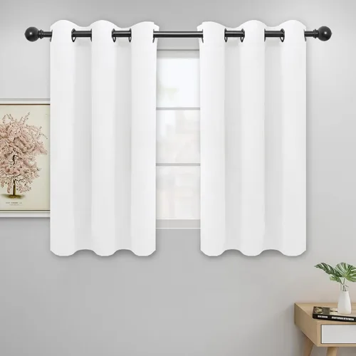 Miniatura 23 de Easy-Going - Cortinas opacas para dormitorio, aislamiento térmico sólido con ojales, cortinas de ventana para reducción de ruido, cortinas