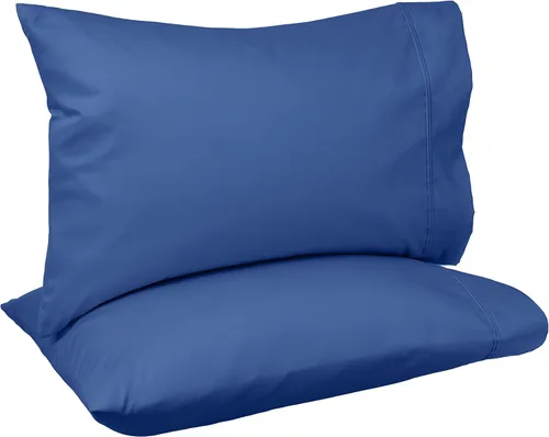 Miniatura 14 de Amazon Basics Juego de 2 fundas de almohada de 400 hilos, 100 % algodón, suaves, tejido satinado, resistentes a las arrugas, tamaño estándar, 20 x