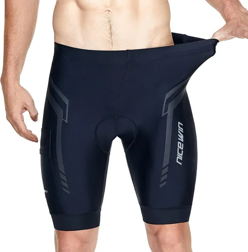 Miniatura 14 de NICEWIN - Pantalones cortos de ciclismo para hombre, con acolchado 3D y secado rápido