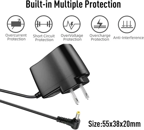 Miniatura 4 de Adaptador de CA de 6 V para monitor de presión arterial Omron 5 7 10 Series BP652N BP742N BP785N BP786 Fuente de alimentación de repuesto