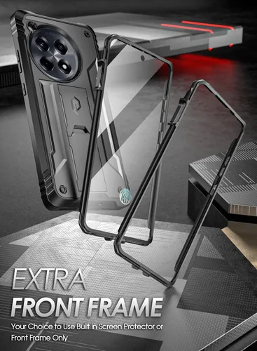 Miniatura 5 de Funda Poetic Revolution Compatible con OnePlus 12R 5G (2024), con protector de pantalla integrado, funciona con identificación por huellas