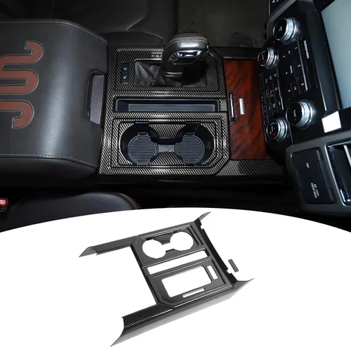 Linskip Cubierta del panel de cambio de engranajes compatible con accesorios Ford F150 2015 2016 2017 2018 2019 2020 Ford F150 2015 2016 2017 2018