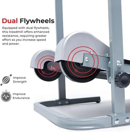 Miniatura 6 de Sunny Health & Fitness SF-T1407M - Caminadora manual, color gris