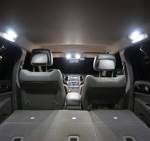 Miniatura 4 de AWALITED Kit de 14 luces LED para interiores Grand Cherokee superbrillantes, bombillas de repuesto para Jeep Grand Cherokee 1999-2010, todos