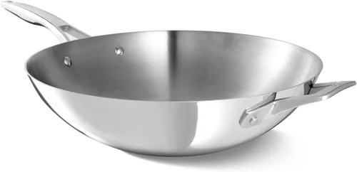 Miniatura 6 de Calphalon Premier - Juego de utensilios de cocina de acero inoxidable pulido de 5 capas con Turbo Heat Tech 3 piezas, inducción, apto para horno