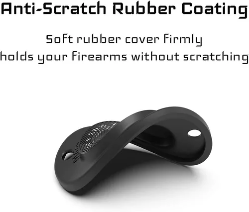 Miniatura 3 de GMW Gun Magnet [2-Pack] 30 lbs. Rating Magnetic Gun Mount HQ Rubber Coated Gun Magnet Buckler Series for Car, Truck, Desks, Safes, and Walls