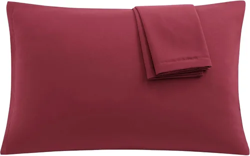 Miniatura 18 de uxcell Paquete de 2 fundas de almohada de microfibra suave serie 1800 con cremallera estándar (20 x 26 pulgadas), color dorado