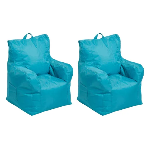 Cali Little Bear Sack - Puf, funda de nailon Oxford recubierto duradero, asiento flexible para niños, muebles infantiles para dormitorios, salas de