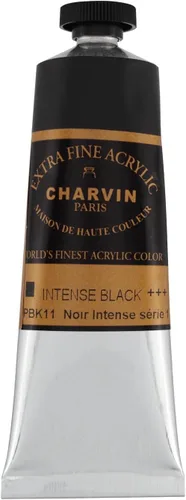 Miniatura 45 de Charvin Pintura acrílica profesional extrafina – verde absenta, tubo de 2.1 fl oz, pigmentos de triple fresado, resistente a la luz, pinturas