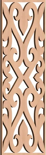 Miniatura 12 de Keene Paneles de pared decorativos de madera con calado, 9 3/8 pulgadas de ancho x 24 3/8 pulgadas de alto x 1/4 de alto, roble rojo rojo (Red Oak)