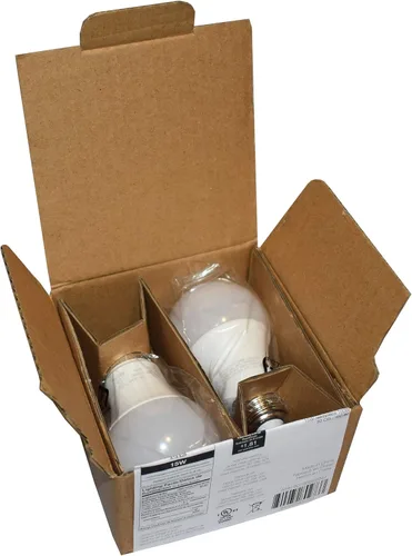 Miniatura 5 de Bombillas LED A19 de Amazon Basics, equivalente a 100 vatios, luz blanca de día (5000K), 15W de eficiencia energética, no regulable, duración
